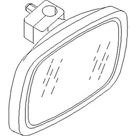 Aftermarket Mirror Head Fits Massey Ferguson Tractor 30H 50H 50HX 60H 360 375 390 1891218M91